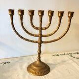 Chandelier Menorah à sept branches en laiton