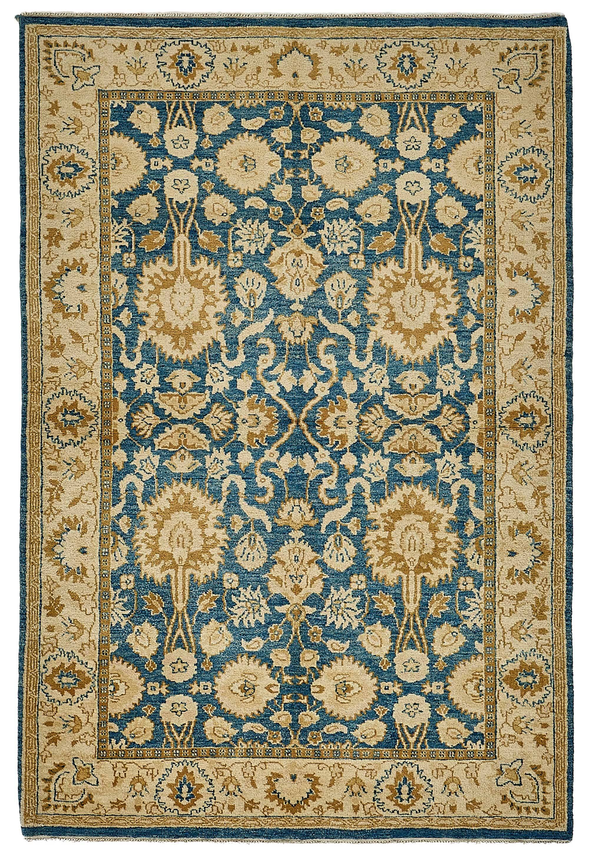Turkish Handknotted Wool Oushak Rug 140 cm x 208 cm