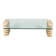 Mid-Century Modern Coffee Table, Glass and Travertine, Italy, 1970S