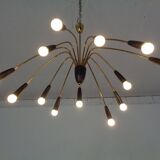 Large Italian Spider Ceiling Lamp, 1950s