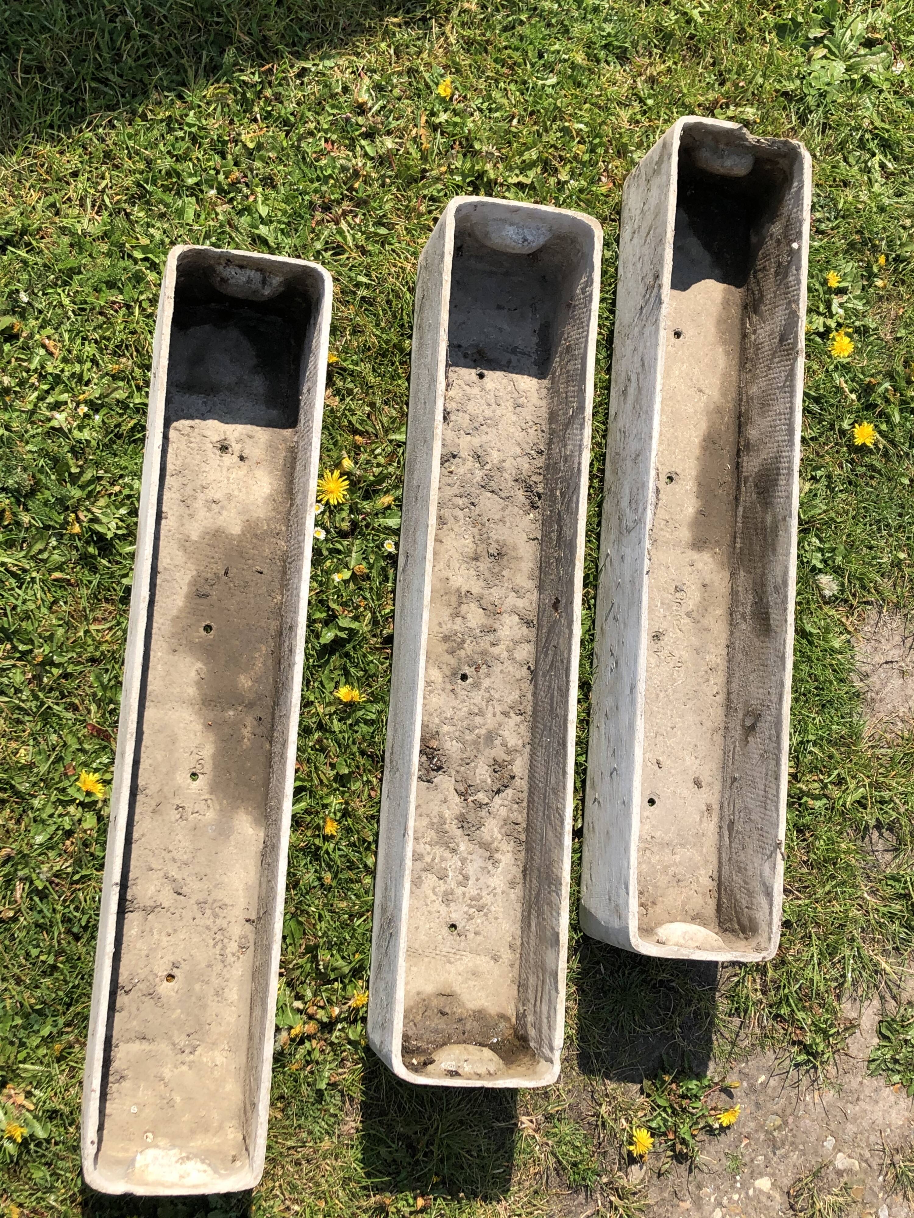 Three cement planter 1950