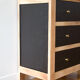 Commode vintage noire et bois