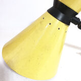 Vintage yellow diabolo wall lamp, 1960