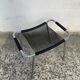 Black and chrome scoubidou stool