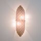Pair of Pink Murano Glass Wall Sconces with Textured Relief