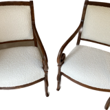 Paire de fauteuils style Louis Philippe