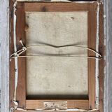 Painting "Rue de Montmartre" school of Paris HST signed with frame