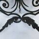 Ancienne paire d'appliquer fer forgé style baroque