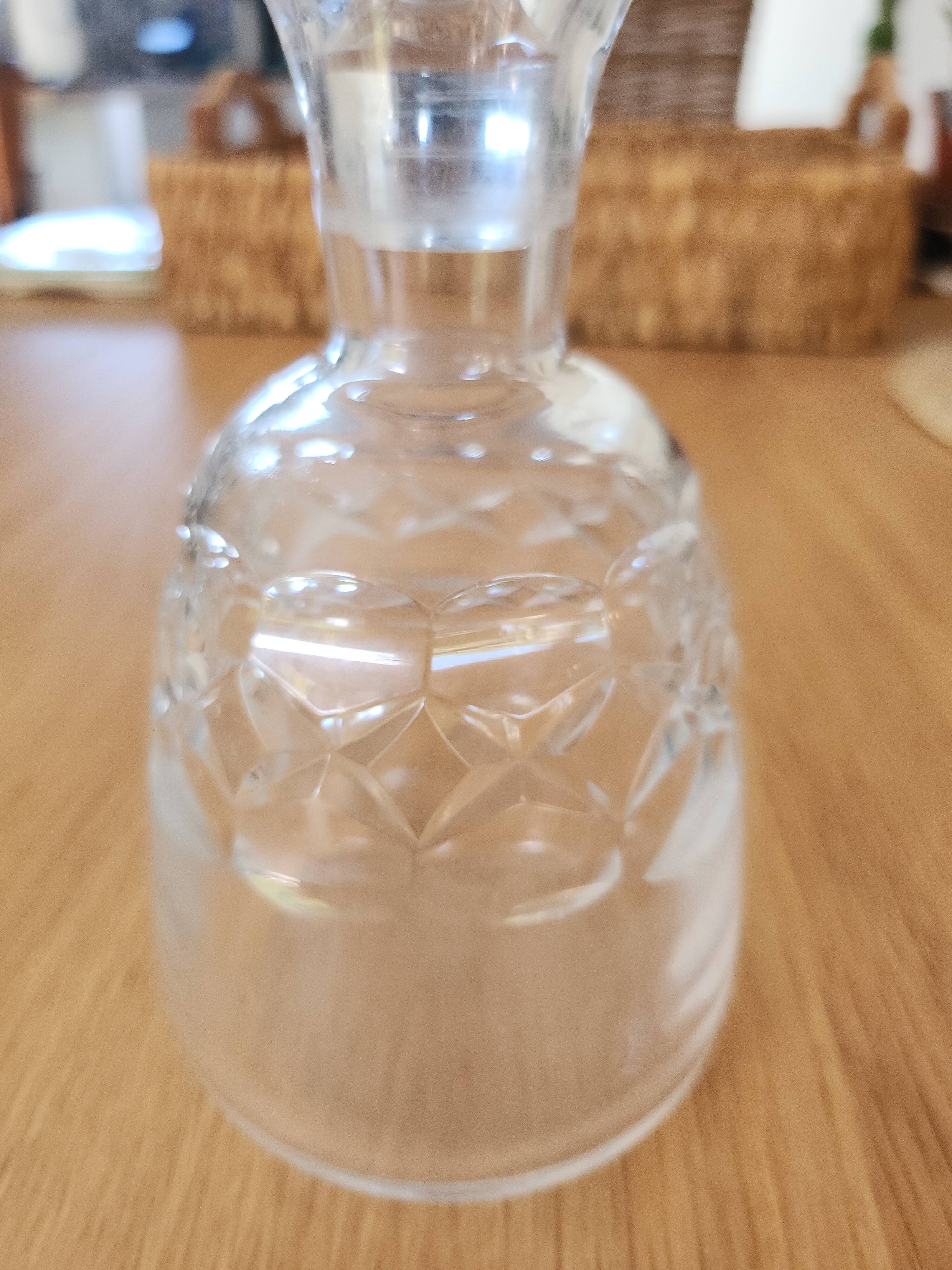 Vintage Baccarat crystal liqueur carafe / flask - 20.5 cm