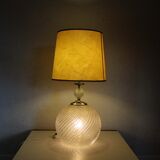 Glass table lamp