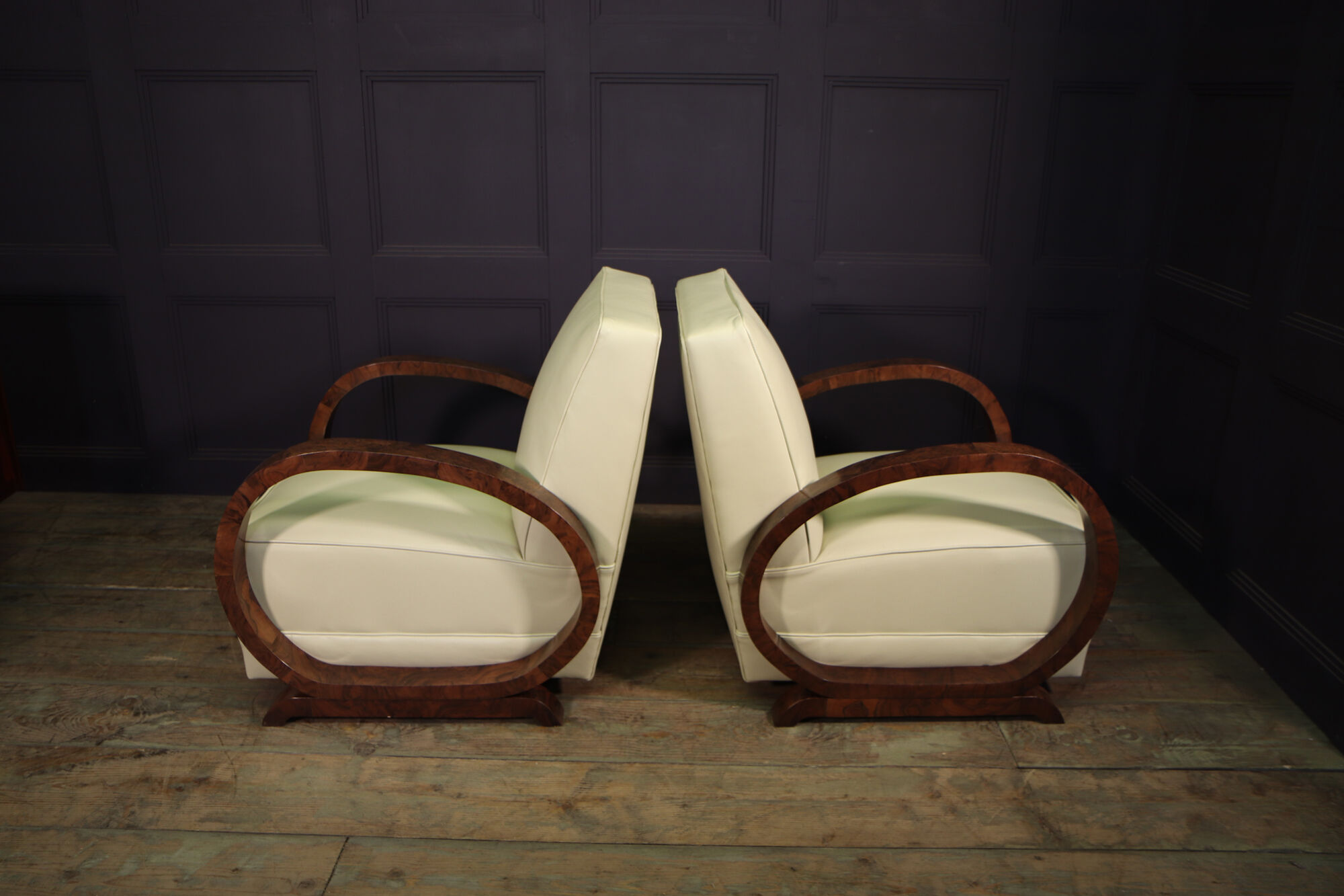 Pair of Art Deco armchairs