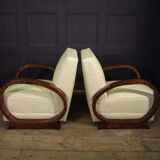 Pair of Art Deco armchairs