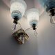 Art Deco mirror glass wall lights