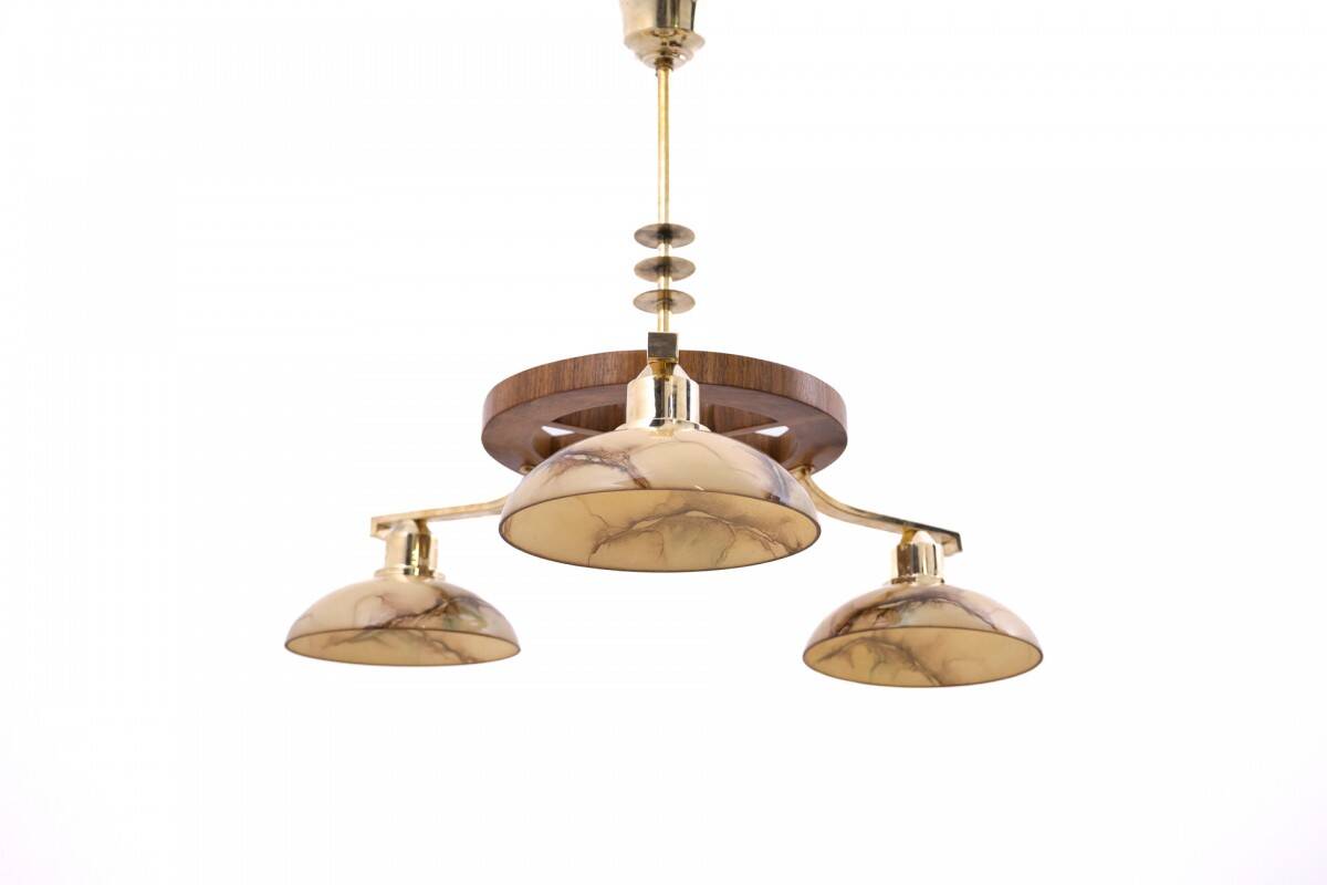 Mid-20th century Art Deco chandelier, Poland.