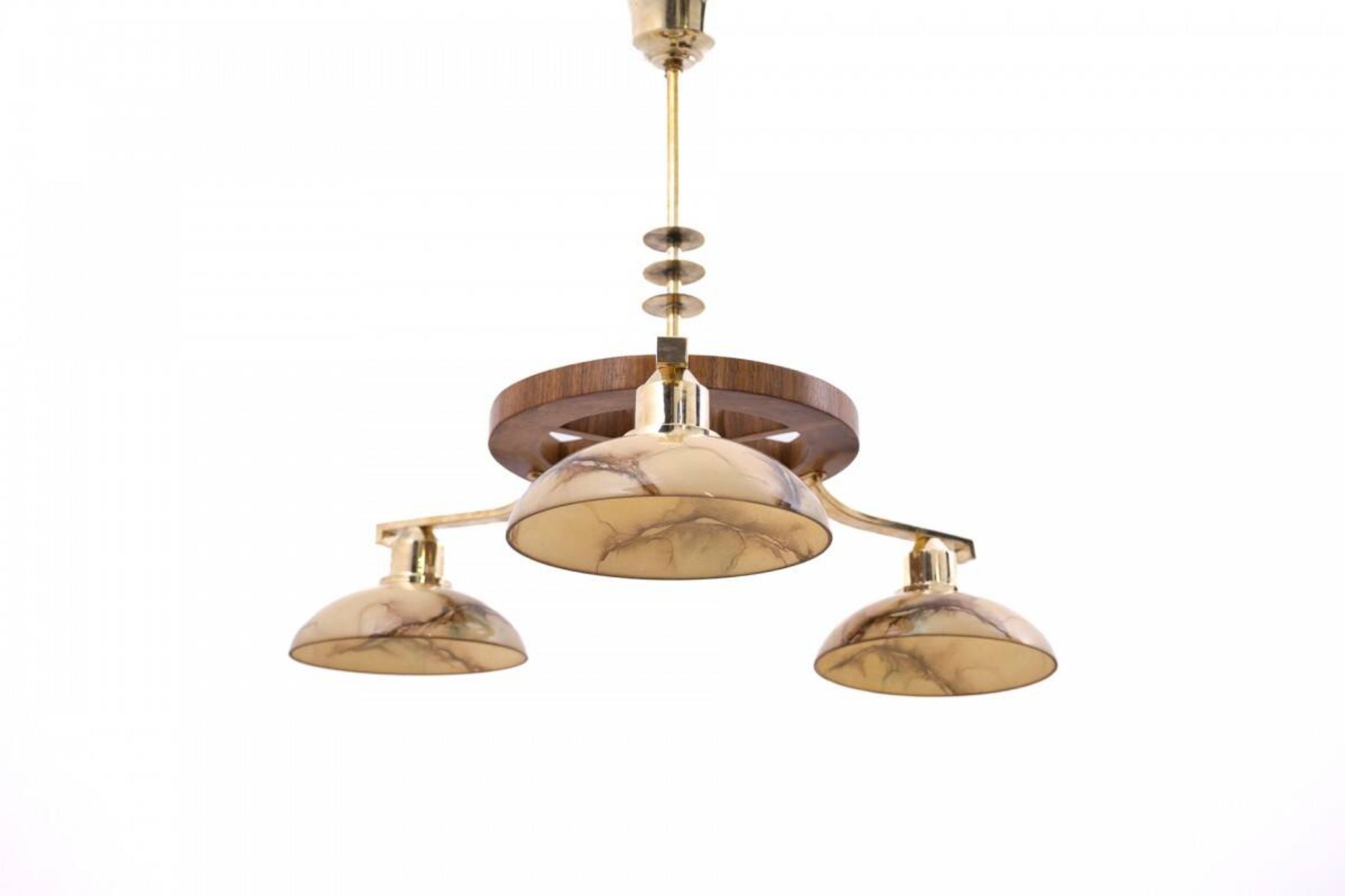 Mid-20th century Art Deco chandelier, Poland.