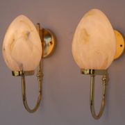 Vintage Scandinavian wall lights, 1980s, set of 2