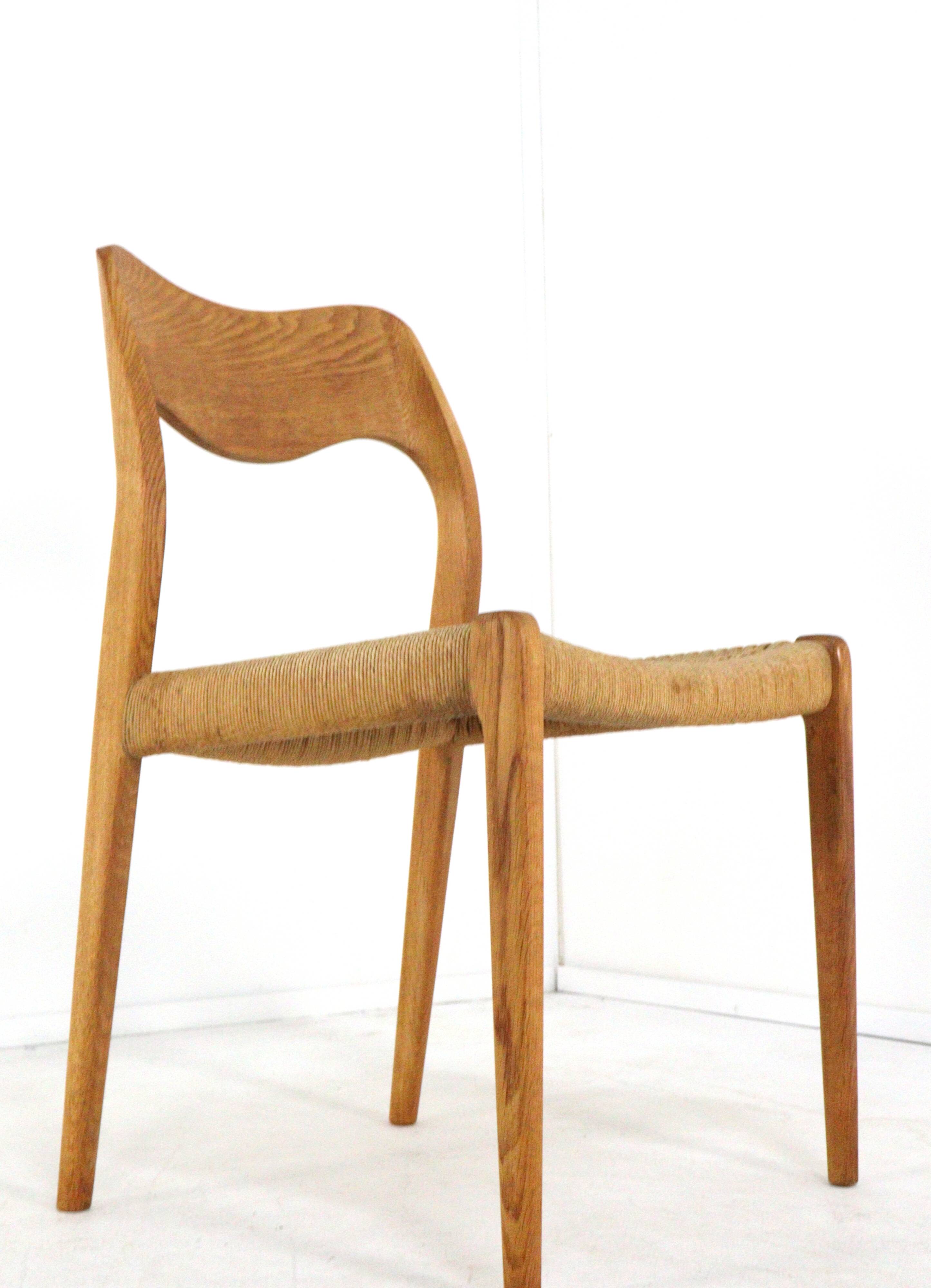 Ensemble de 6 Niels Otto Møller pour JL Møllers Møbelfabrik | modèle 71 - danois