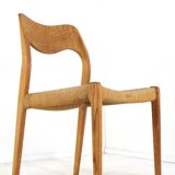 Ensemble de 6 Niels Otto Møller pour JL Møllers Møbelfabrik | modèle 71 - danois