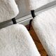 Pair of vintage chairs in sheep moumoute