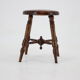 1940s Wooden Stool, Czechoslovakia