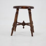 Tabouret en bois des années 1940, Tchécoslovaquie