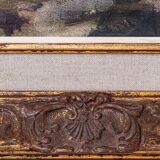 Harvesting the crop - Large Frame Post Impressionist Oil