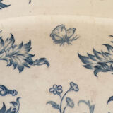 Plat de service ovale en terre de fer, Longwy, XIXe