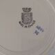 6 Saint Amand and Hamage white/blue earthenware soup plates