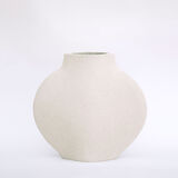 Vase en ceramique 'lune [m] - blanc’