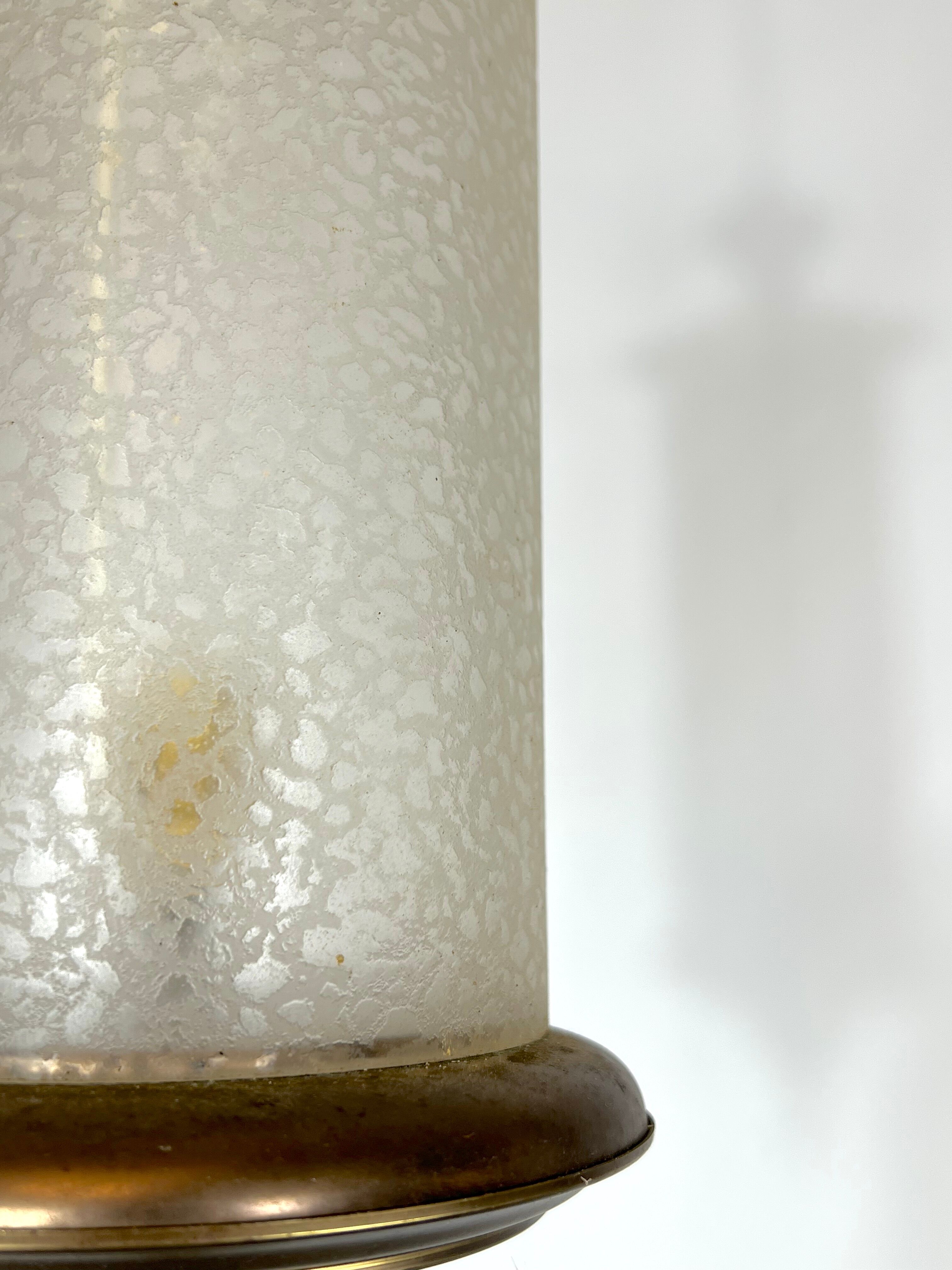 Mid-century Lumi Milano brass pendant light from 50s