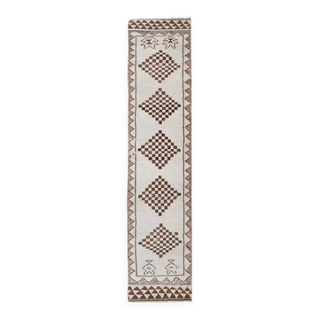 Vintage Turkish hallway rug 78x350 cm
