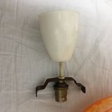 Orange opaline chandelier year 60