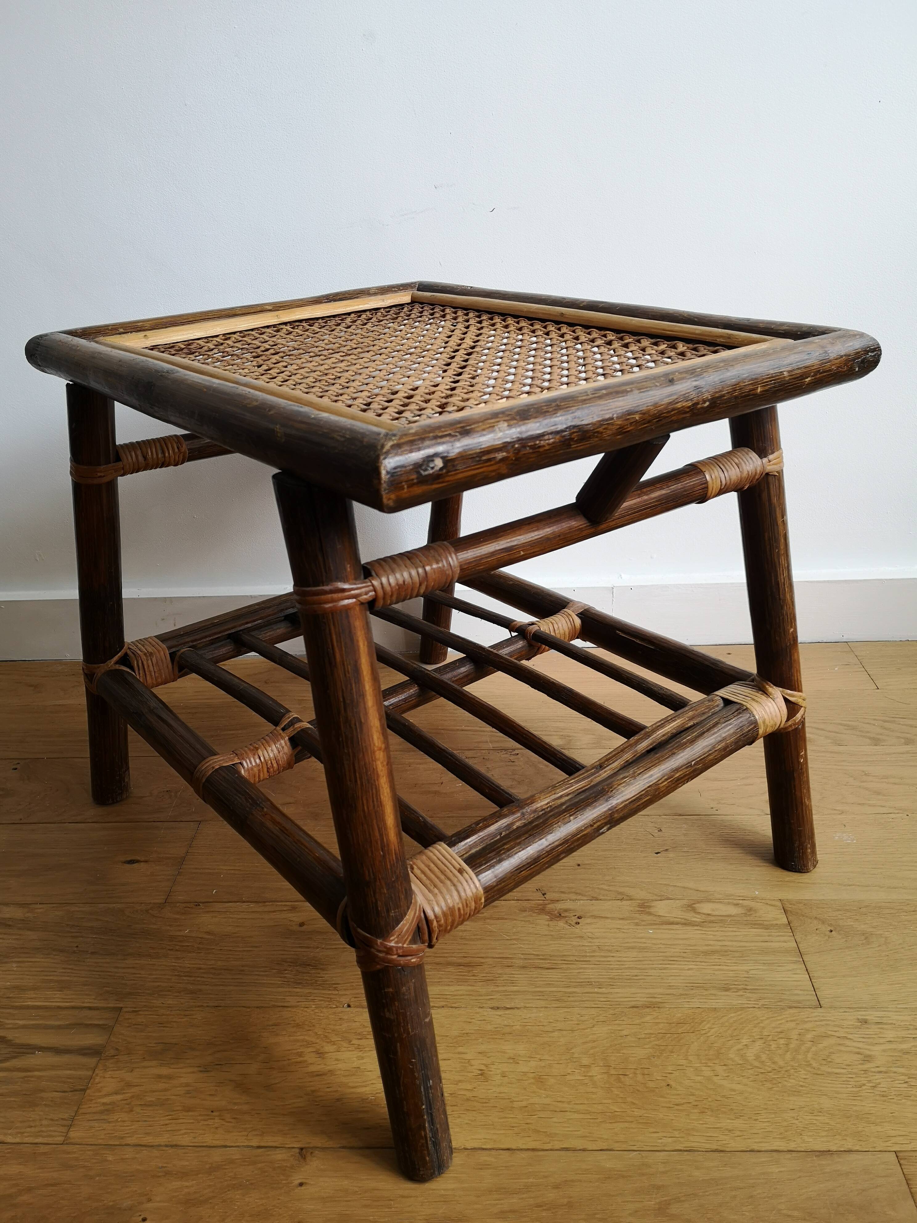 Bamboo coffee table and canning