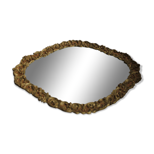 miroir ancien doré 37x28cm
