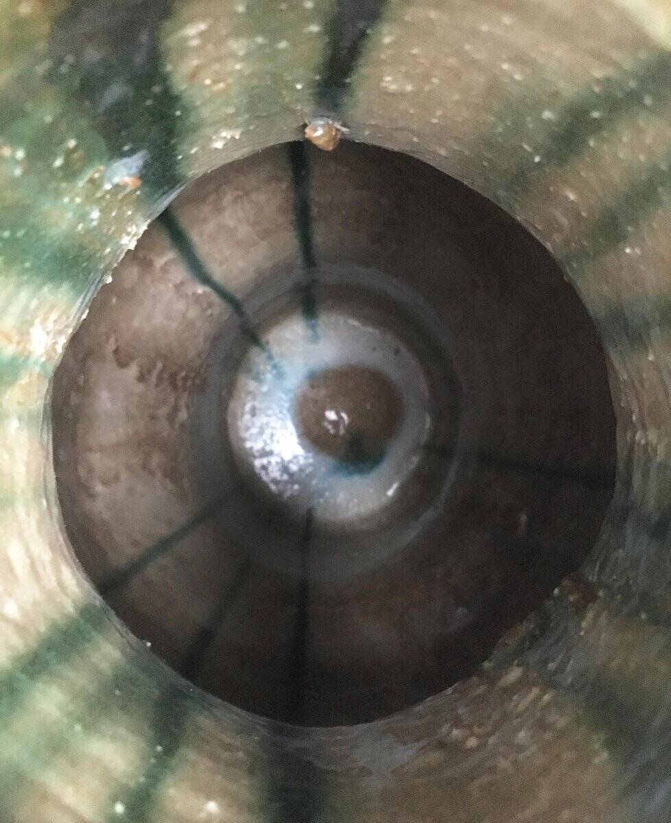 Brutalist ceramic vase in German mid-century style by Gerhard Liebenthron, 1969.