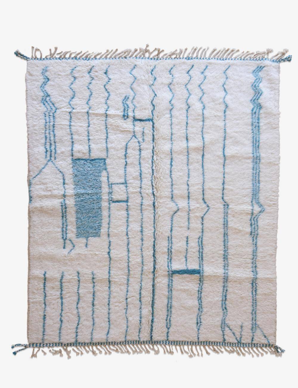 Blue Berber Rug - 280 x 214 cm