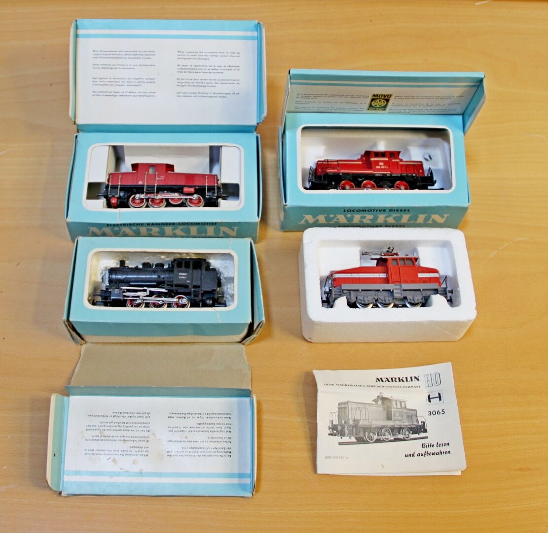 Lot de 4 locomotives marklin