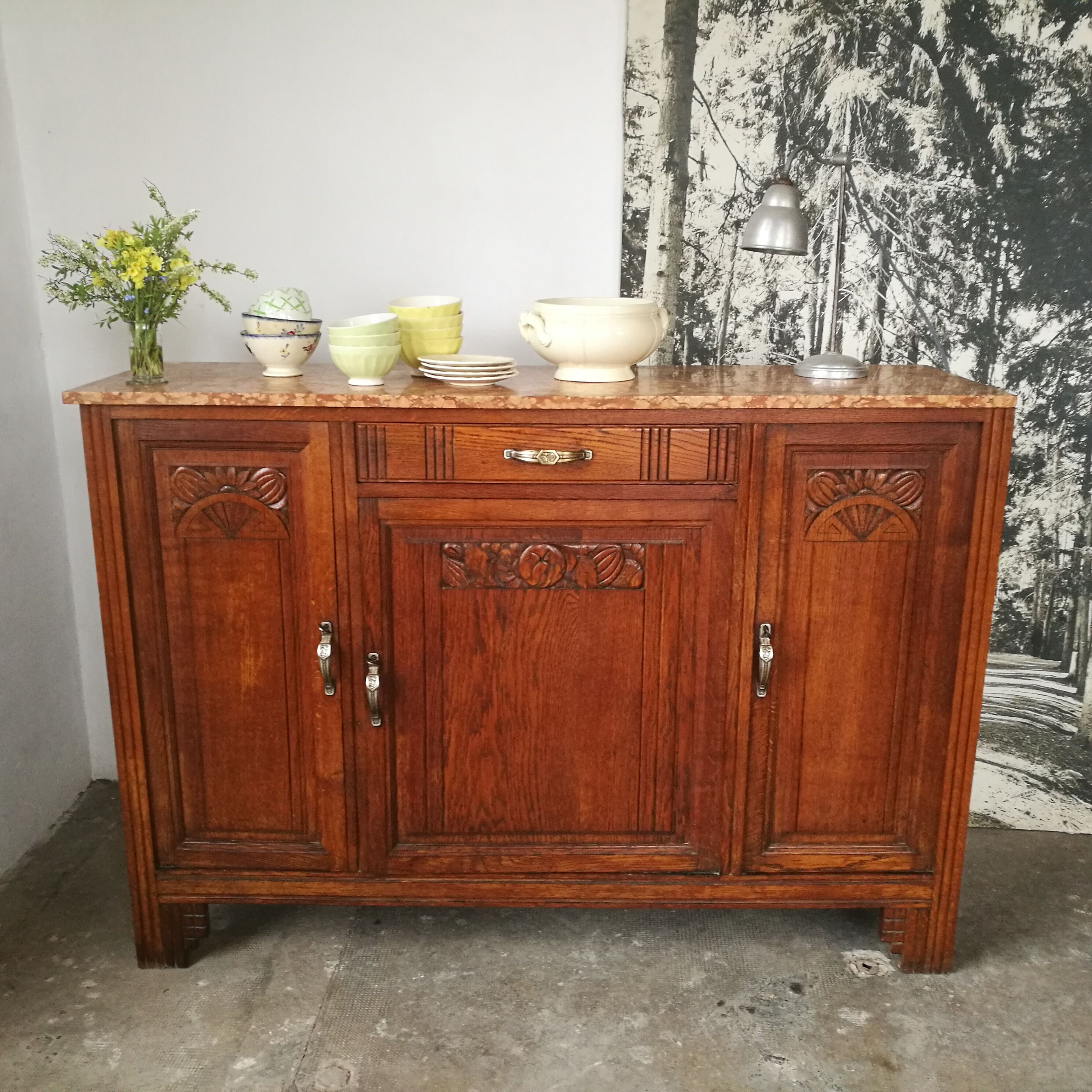 Buffet art deco oak