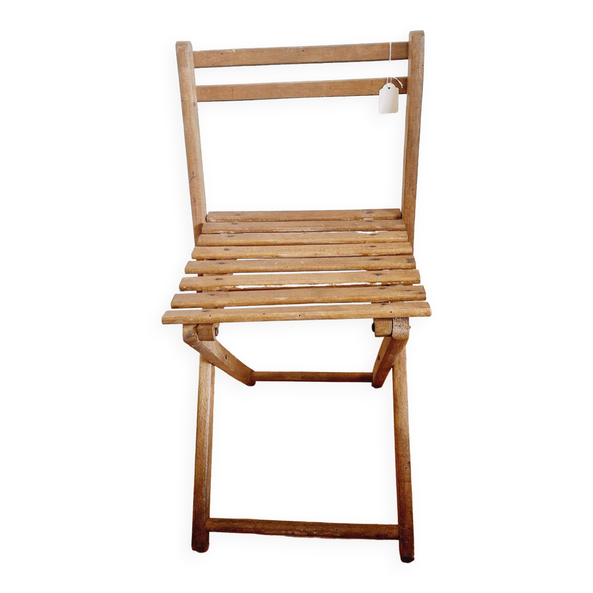 Folding wooden chair