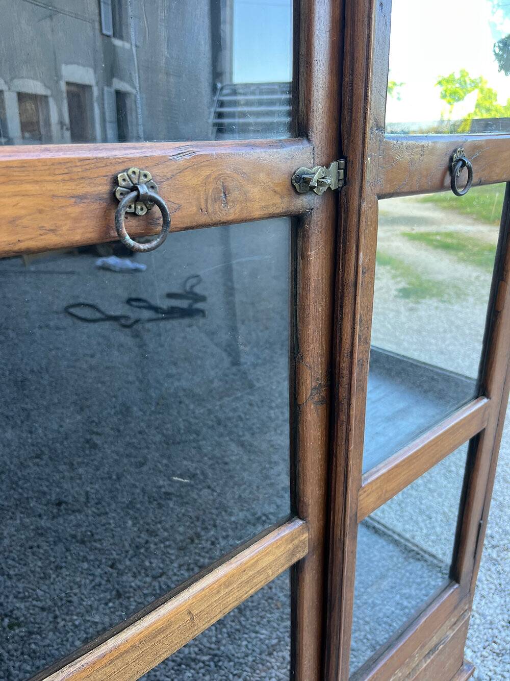 Vitrine en chêne, XIXème