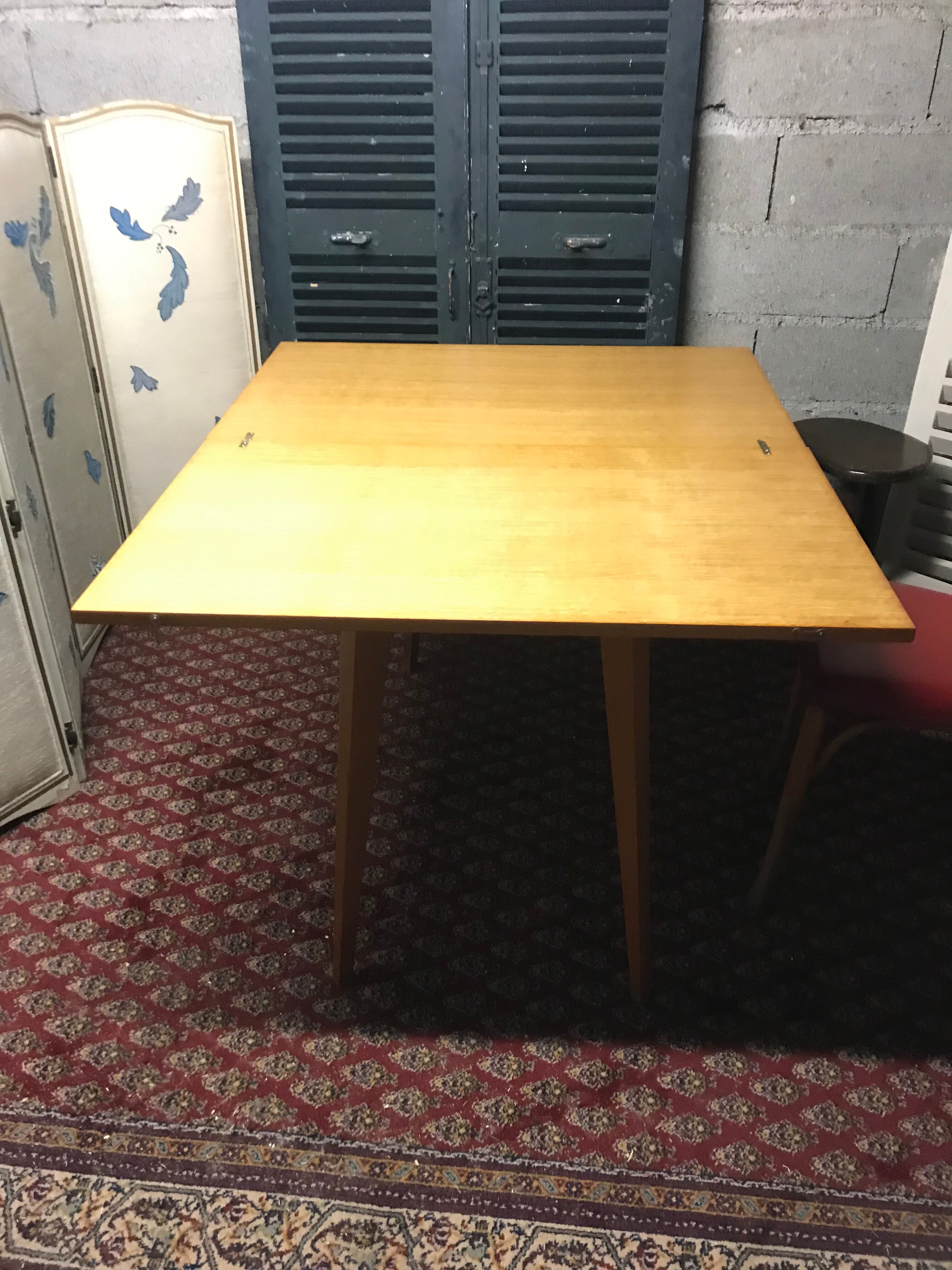 Side table butterfly vintage compass feet year 50/60