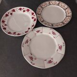 Vintage mismatched plates