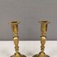 A set of vintage brass candlesticks, made by MALM Denmark in the 1960-70s.