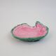 Vide Poche coquillage en céramique vert et rose signé A.Ferlay Vallauris Circa 1960