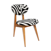Chaise zèbre de milieu de siècle type 200/128 par Juliusz Kedziorek, Europe, 1960s