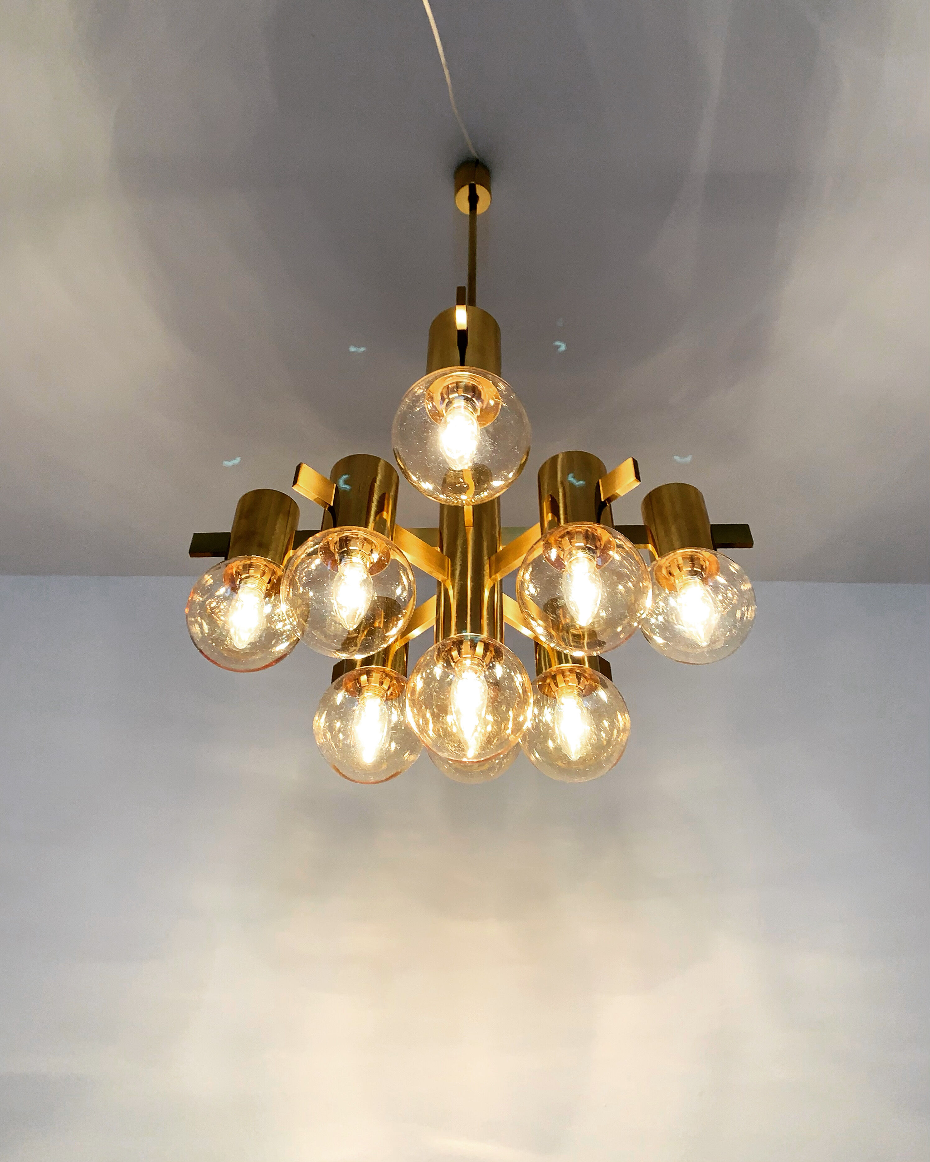 Lustre italien de laiton