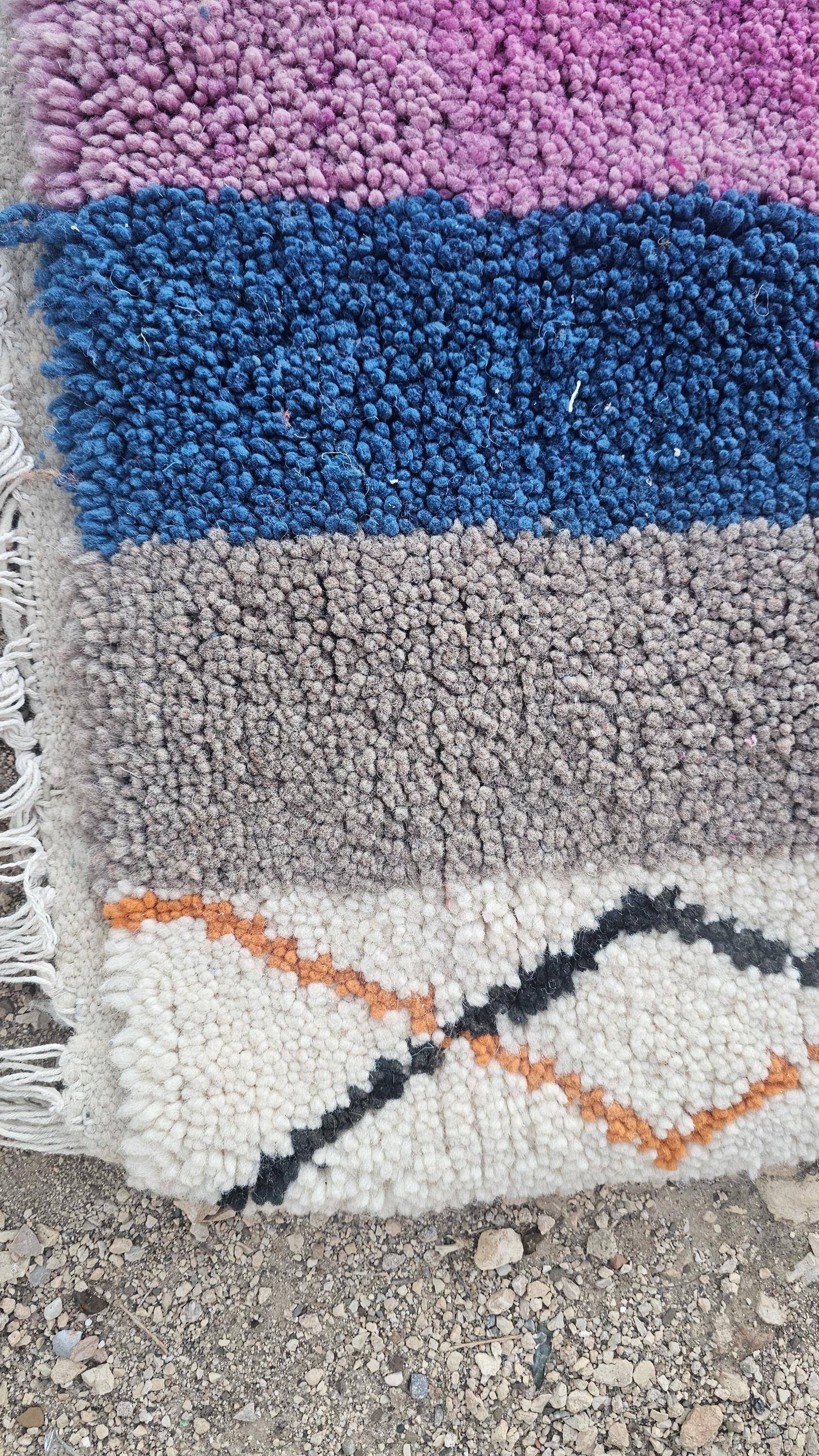 Natural handmade Berber rug 2.5x1.5 m