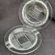Cendriers art déco verre transparent ciselé