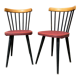 2 chaises Baumann vintage 1950