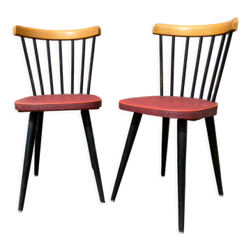 2 chairs Baumann 1950